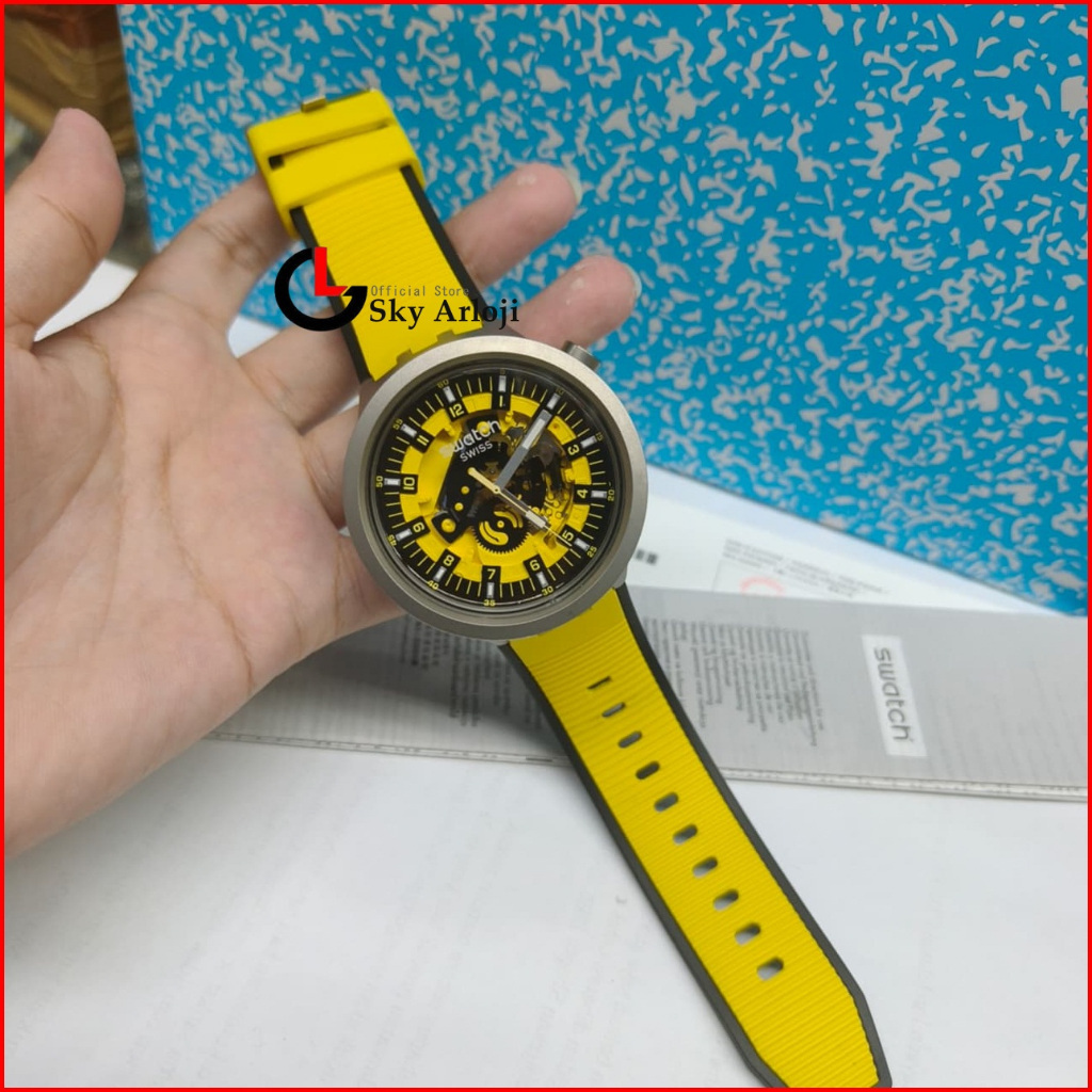 SWATCH SB07S109 Big Bold Jam Tangan Pria Analog Original
