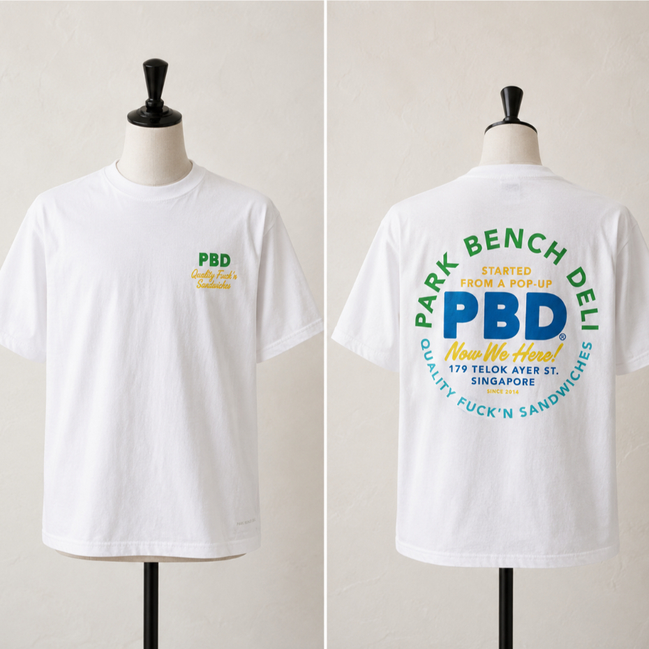 Ageless Galaxy Park Bench Deli Tshirt Size S (White)