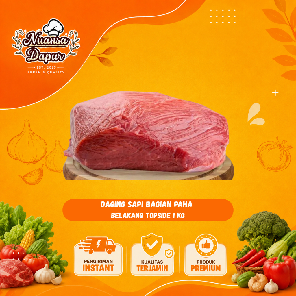 Daging Sapi Bagian Paha Belakang TOPSIDE 1 kg