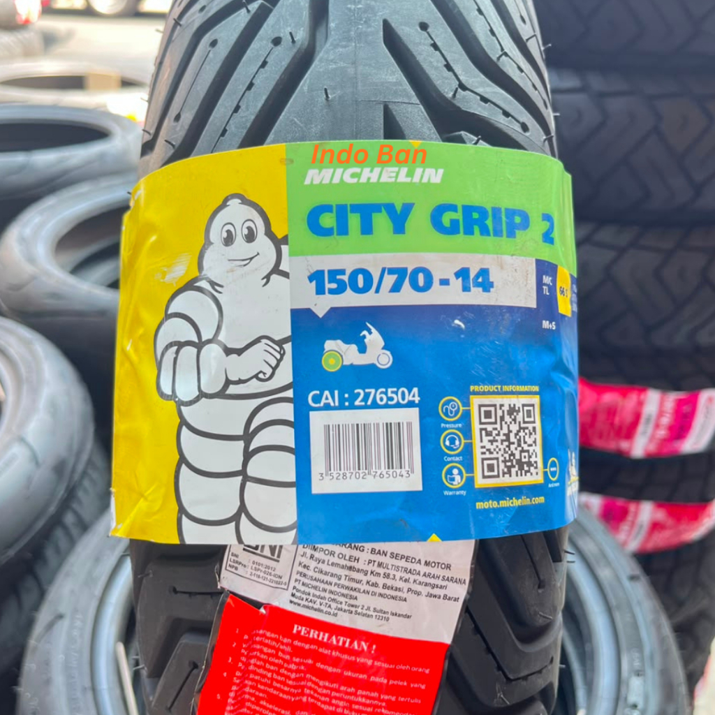 SNI Ban MICHELIN 140/70-14 , 150/70-14 CITY GRIP 2 Tubeless / IMPORT Ban Motor FORZA , AEROX 155 , X