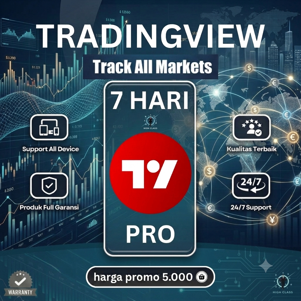 Tradingview Pro Premium 1Bulan Dan 1 Minggu Garansi Full
