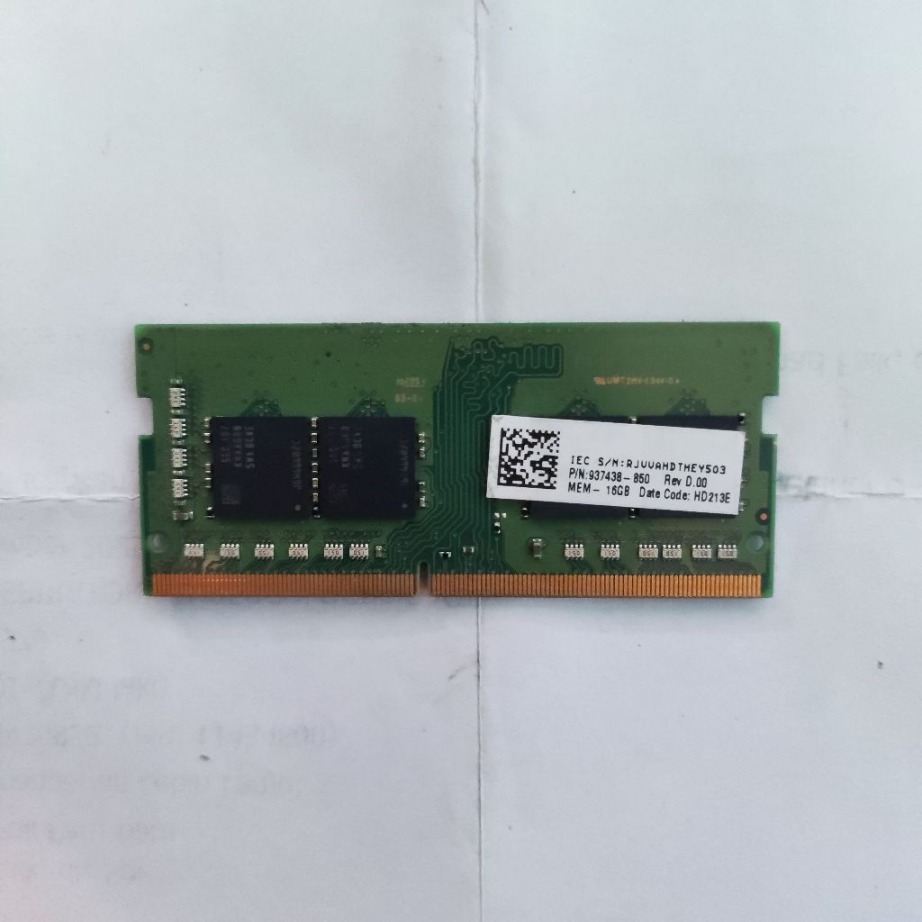 RAM SODIMM (LAPTOP) DDR4 Samsung 16GB DDR4, 3200 MHz