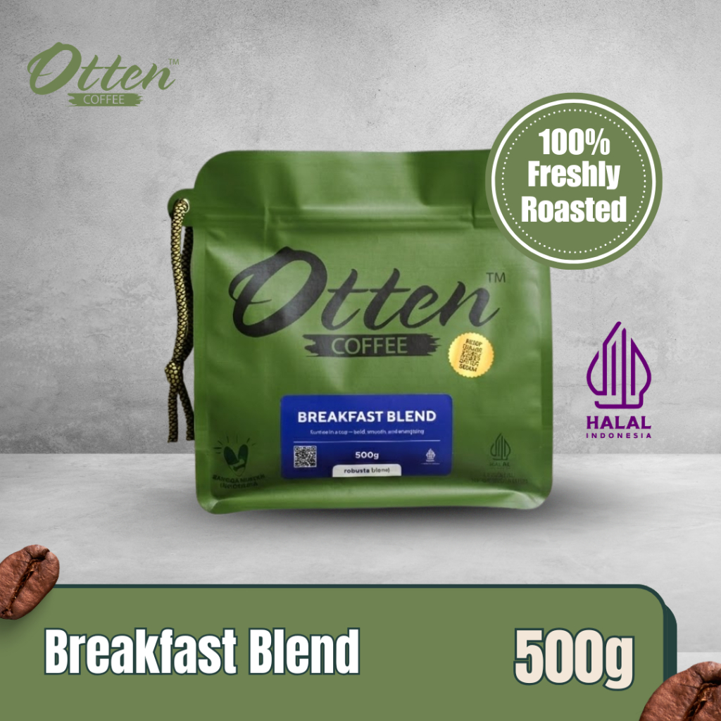 Bubuk Kopi Breakfast Blend - 500gr - Commercial Blend - Kopi Otten Coffee Roasted