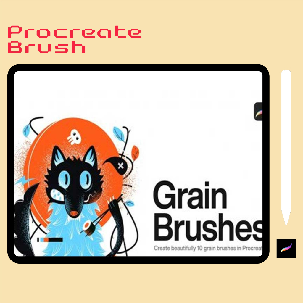 Procreate Brush - 10 Grain Brushes