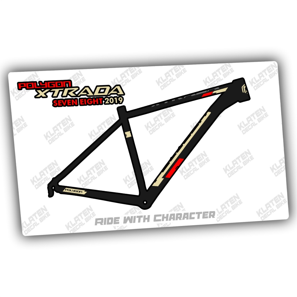 Decal frame polygon xtrada 7 8 2019 Klaten decal bike stiker sepeda