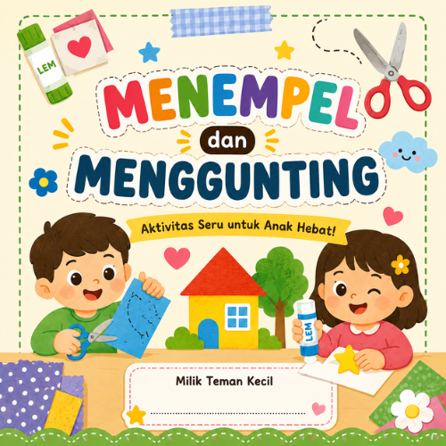 [PDF] Worksheet Gunting & Tempel Anak Paud TK 3+ Tahun