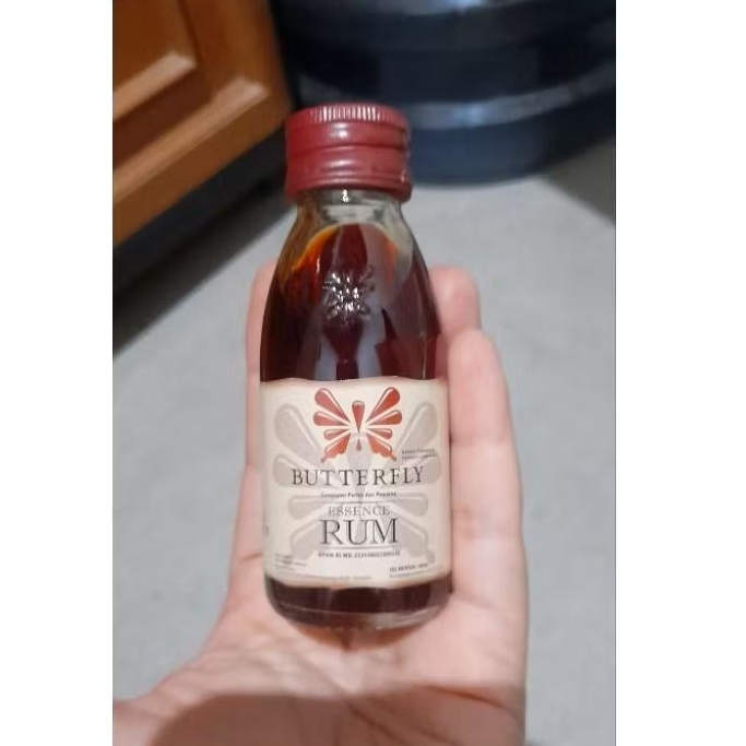 Rum Essence Butterfly Kupu-Kupu Jamaica 60 ml - Pewarna Alami untuk Makanan dan Minuman