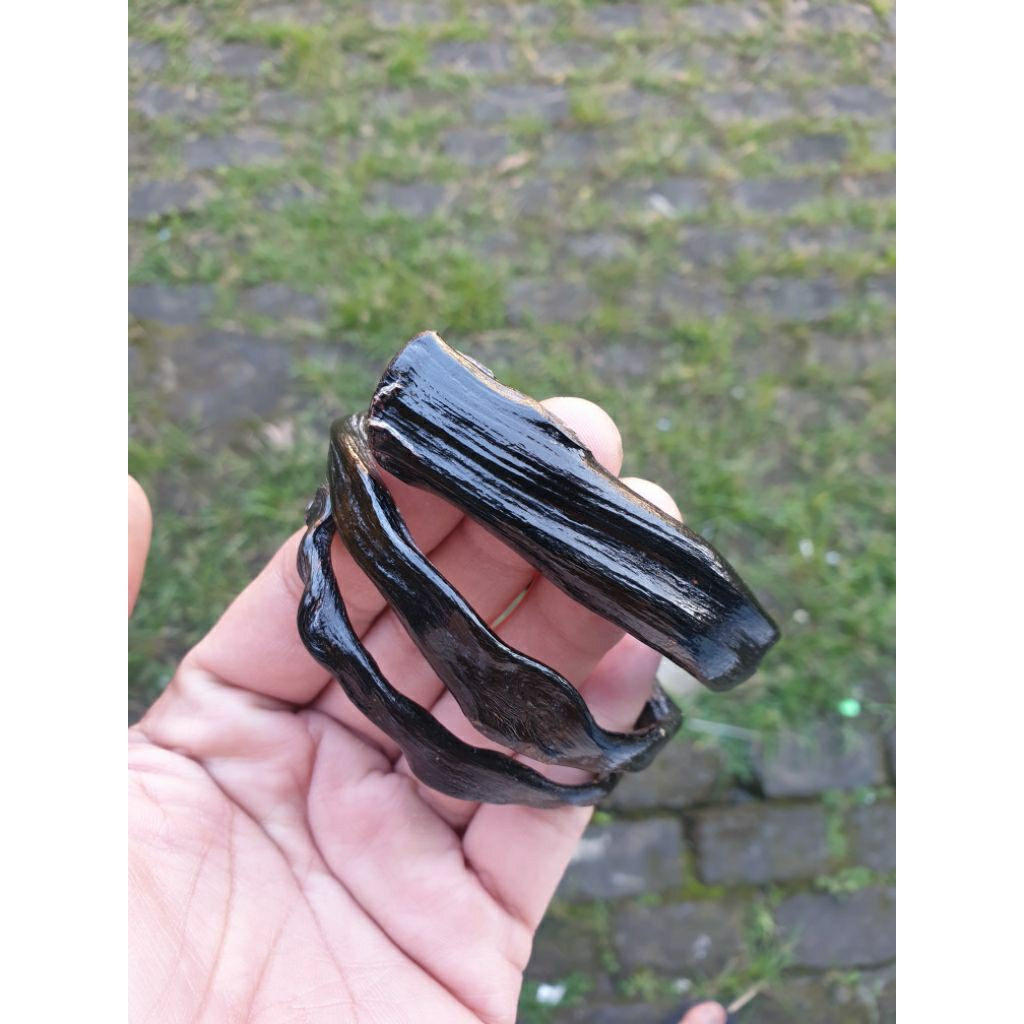 gelang bahar hitam 3 lilit