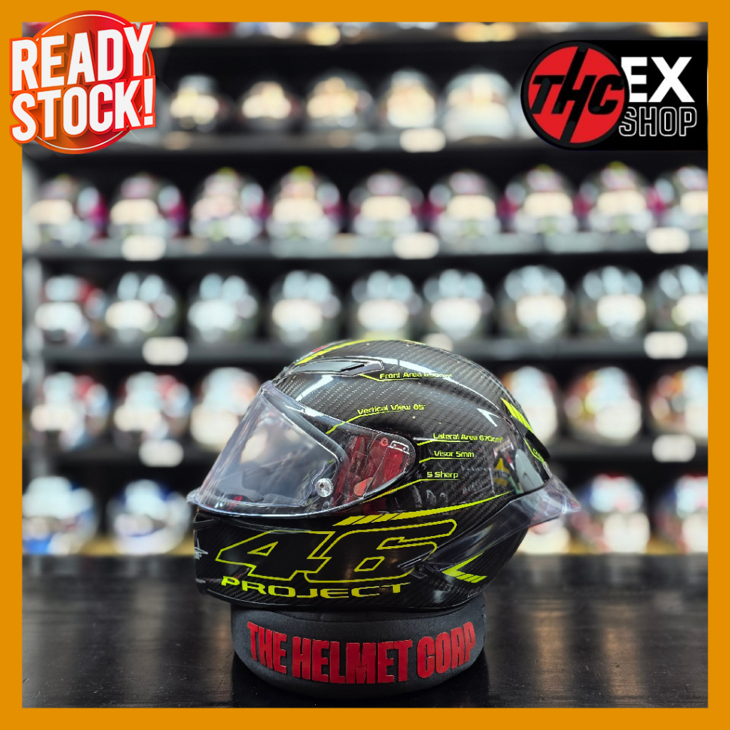 HELM AGV PISTA GPR 46 PROJCET V3 CARBON SIZE L ASIAN 2ND FULL FACE HELMET SECOND