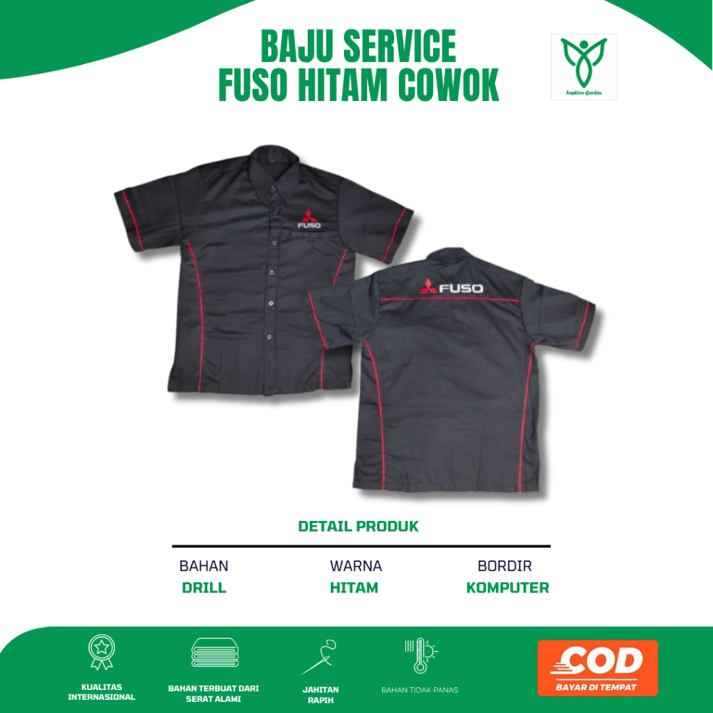 Baju Seragam Standar Fuso Pria | Baju Sales Fuso Cowok | Seragam Mitsubishi Fuso