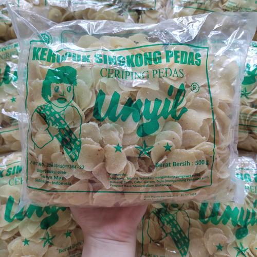 Kerupuk Singkong Pedas Cap Unyil 250 Gram - Halal, Pedas, Praktis - Unyil