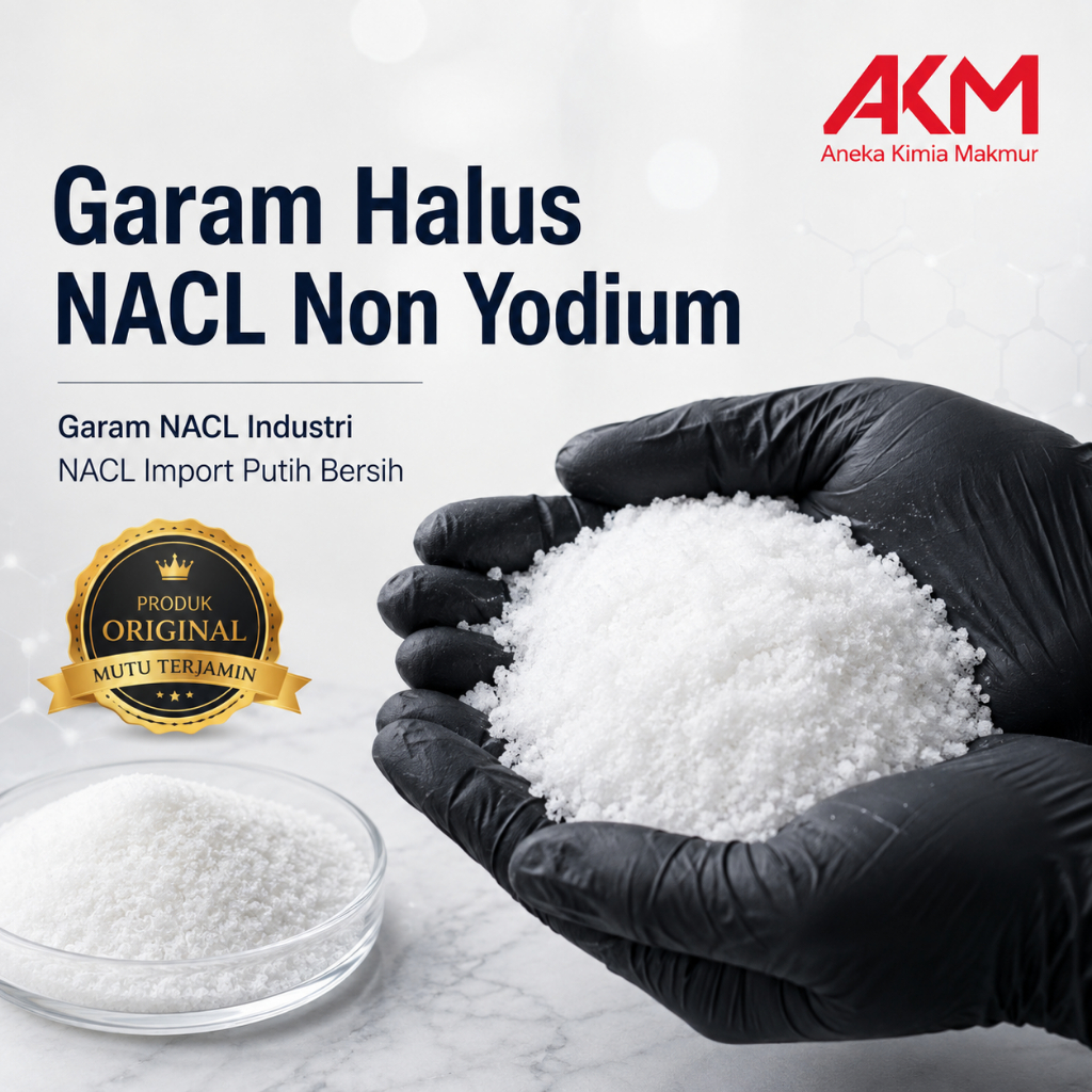 Garam Halus NACL Non yodium / Garam NACL Industri / NACL import putih bersih