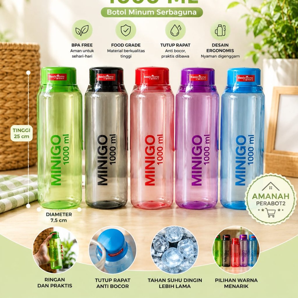 TUMBLER BOTTLE MINIGO 1000 BASIC HOME BOTOL MINIGO BASIC HOME