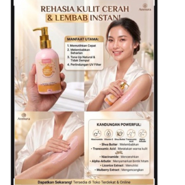 Whitening Booster pemutih badan body lotion tune up handbody