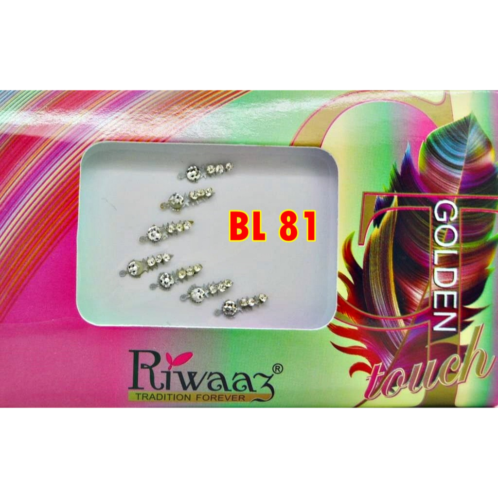BINDI SILVER INDIA - BL / Hiasan Dahi Kening Pengantin India