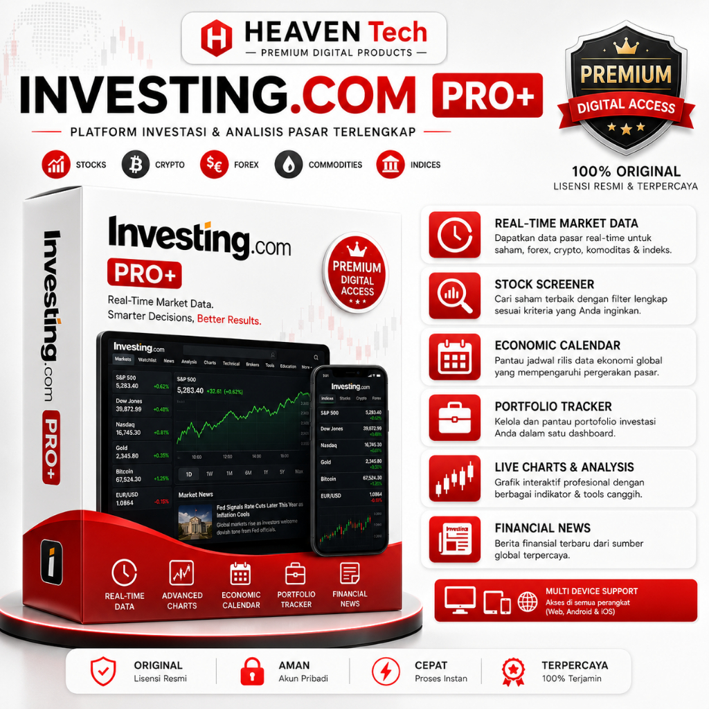INVESTING.COM PRO+ | Full Garansi