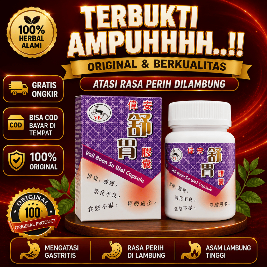 Vall Boon Su Wei Capsule Original Untuk Gerd Dan Maag