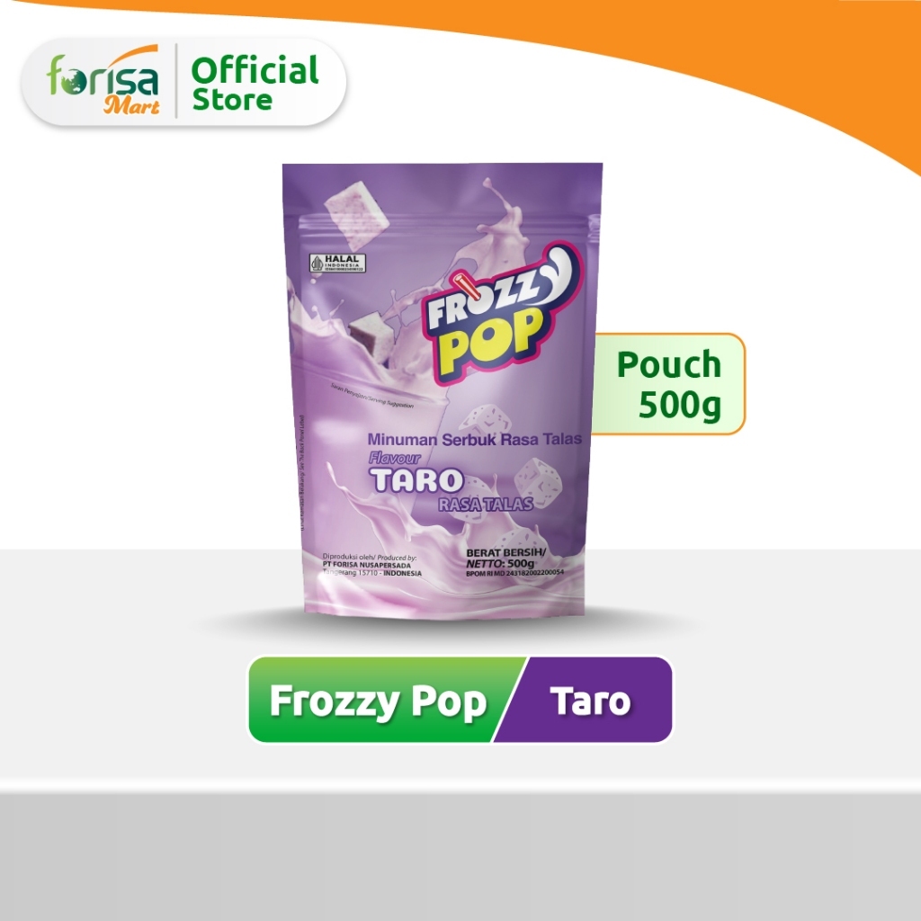 Frozzy Pop Taro 500gr - Minuman Powder