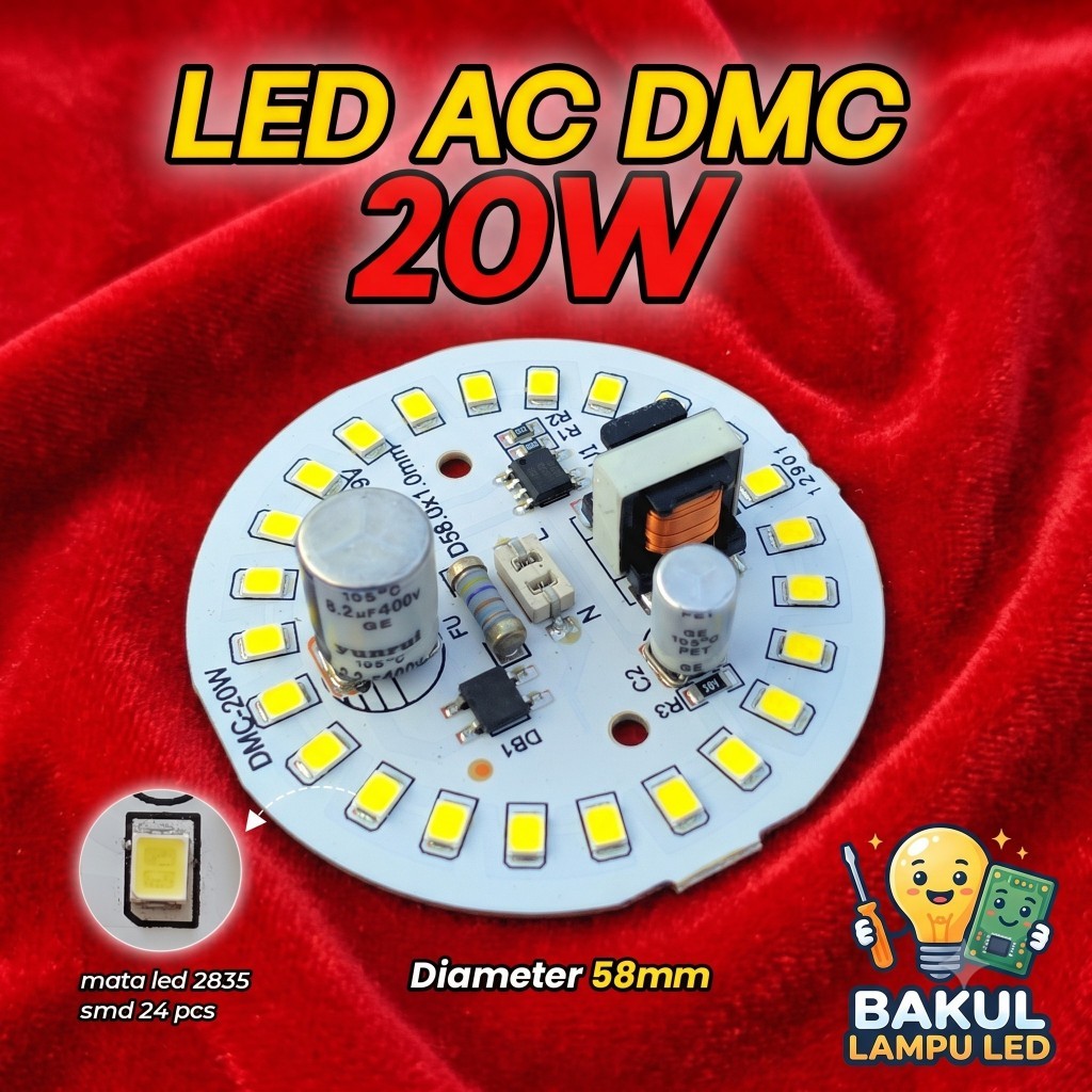 PCB LED AC (DMC) 20W ~Bakul_Lampu_Led~