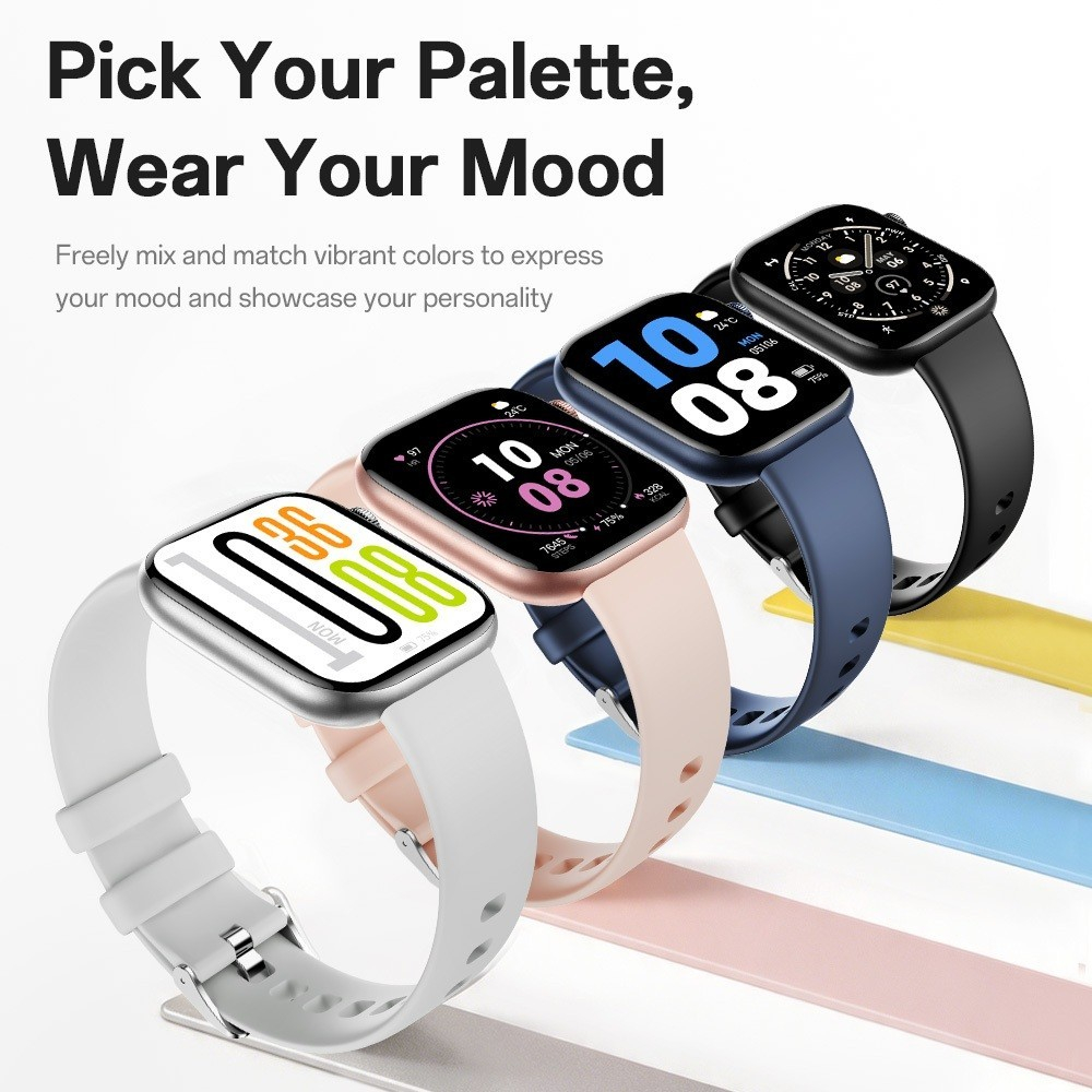 New Arrival [Garansi 1 Tahun]Huafit S12 Jam Tangan Smartwatch Bluetooth Call 9.1Mm Ultra Tipis 18G