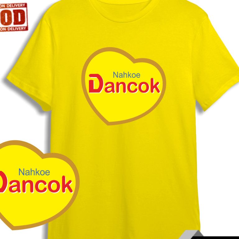 T-shirt Baju Kaos Plesetan NAHKOE DANCOK Kaos Pria Wanita