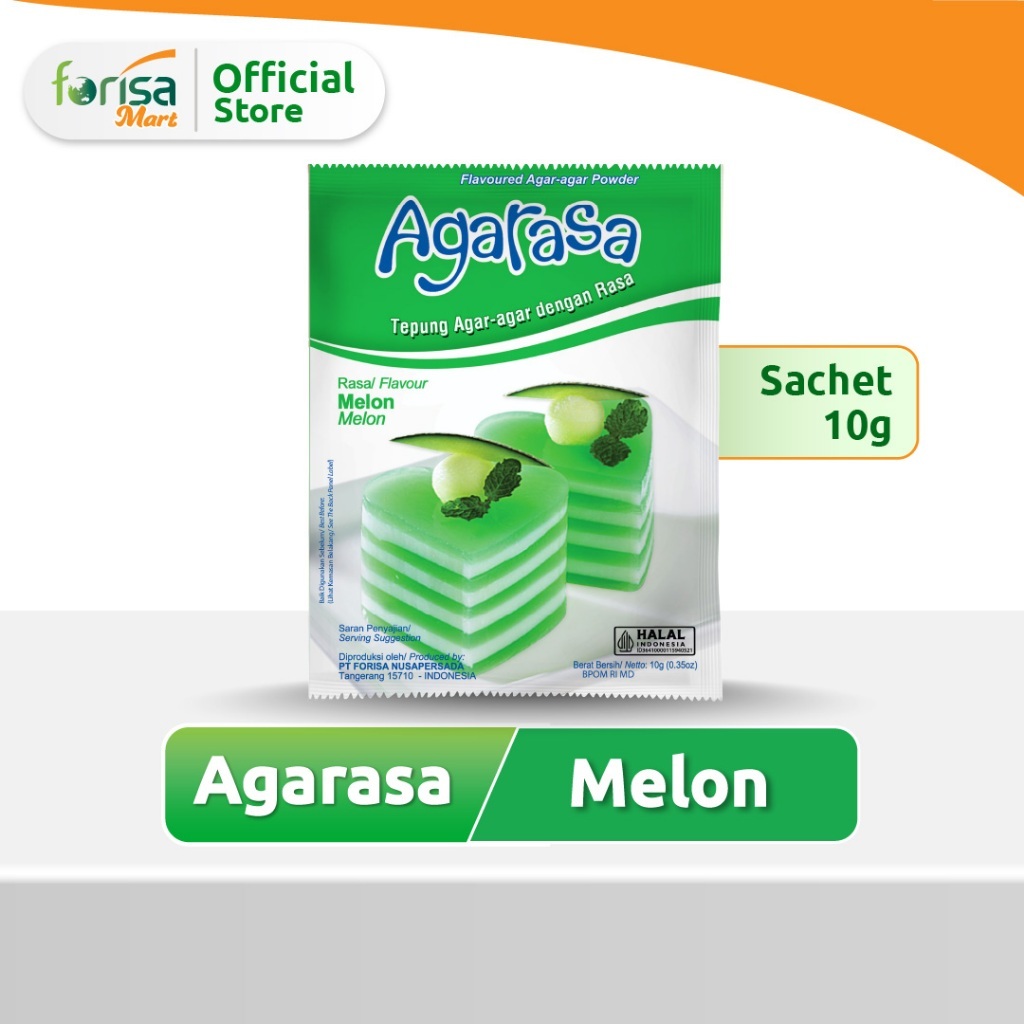 Agarasa Agar-Agar Rasa Melon 10gr - 1 Sachet