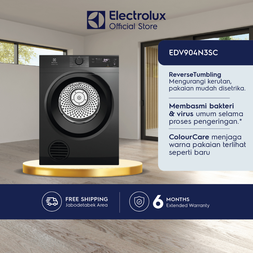 Electrolux Pengering Pakaian / Dryer EDV904N3SC / EDV904 N3SC / EDV 904 N3SC