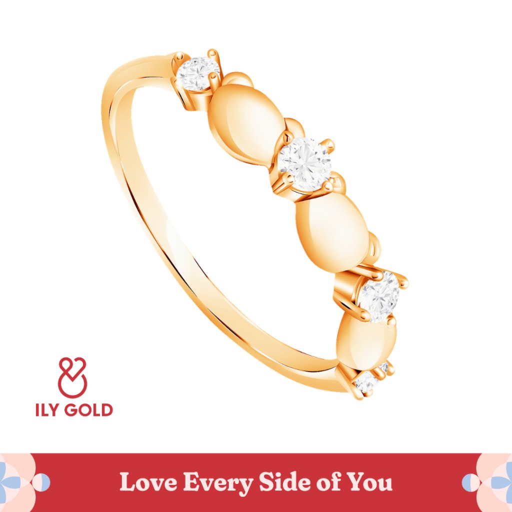 ILY GOLD TEDDY - Tripple Bear Ring / Cincin