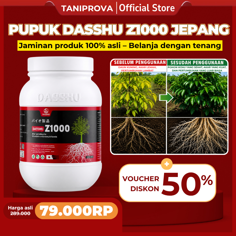 Z1000 Pupuk Original Jepang, dasshu z1000 pupuk original 1kg Untuk Akar Bunga dan Buah