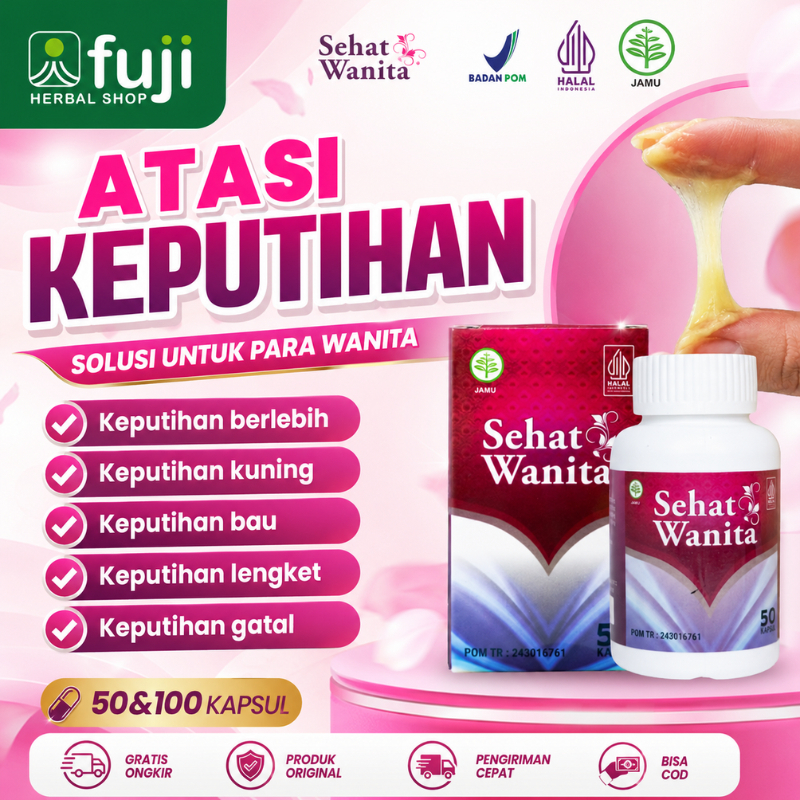 Kapsul Sehat Wanita - Atasi Keputihan Berlebih Kepurihan Gatal Keputihan Abnormal Keputihan Bau Kepu