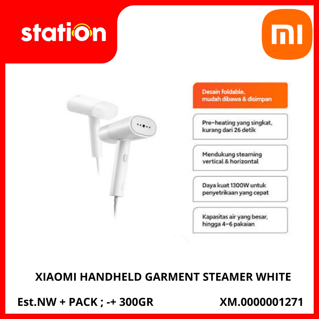 XIAOMI HANDHELD GARMENT STEAMER WHITE