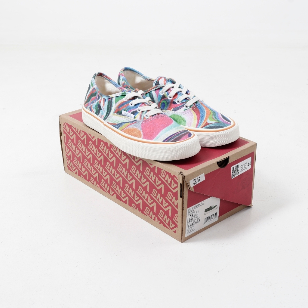 (MARKET) Sepatu Sneakers Chris Johanson X Vans Authentic Sf Swirl Multicolor