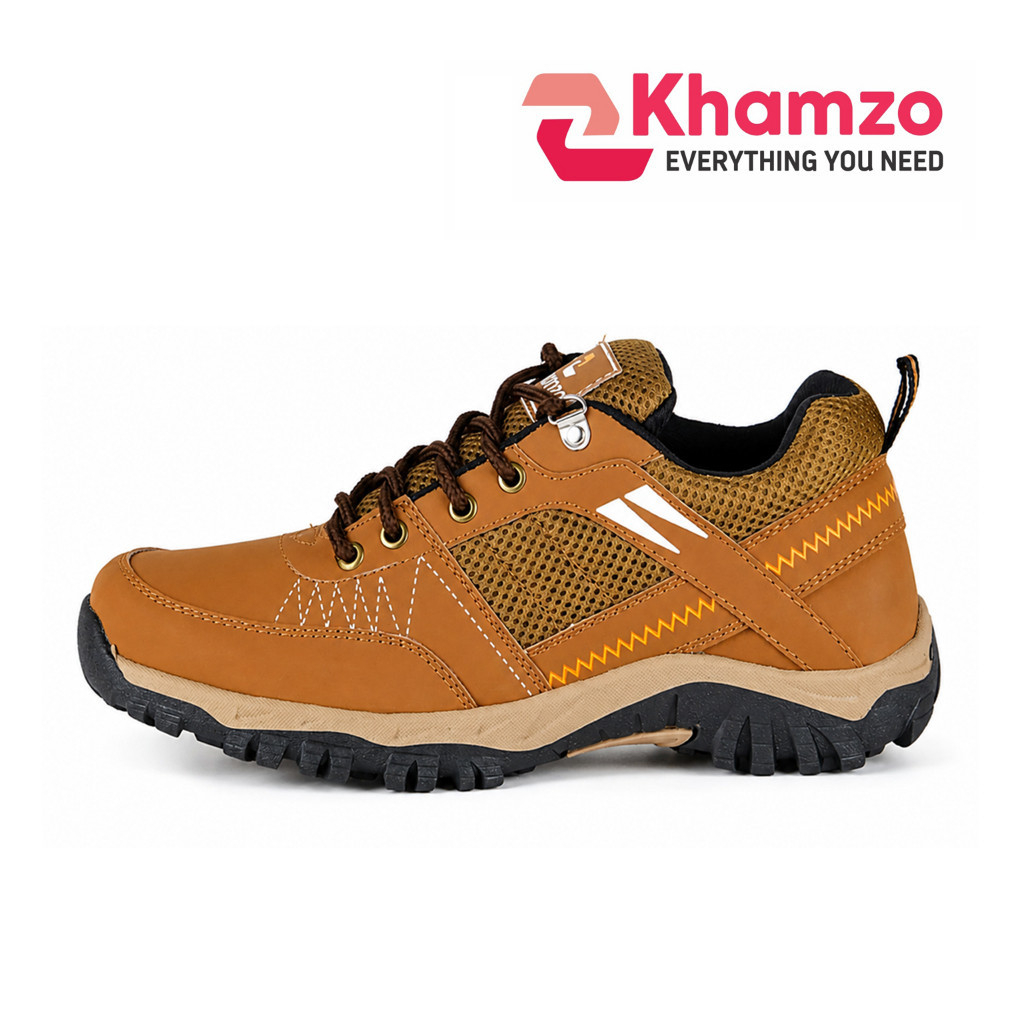 Sepatu Pria Outdoor Khamzo D04 Ringan Anti Slip Hiking Shoes