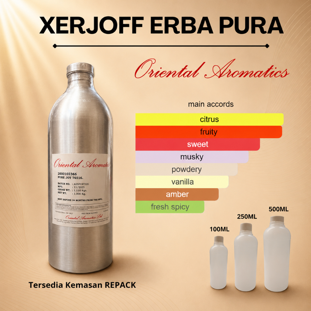 Biang/ bibit murni parfum Xerjoff erba pura by OA/100% tanpa campuran/PREMIUM