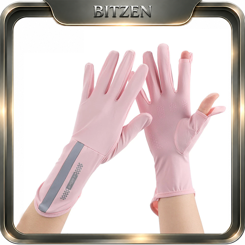 Bitzen Sarung Tangan Motor Cewek Anti UV Sarung Tangan Motor Wanita Pelindung Sinar Matahari