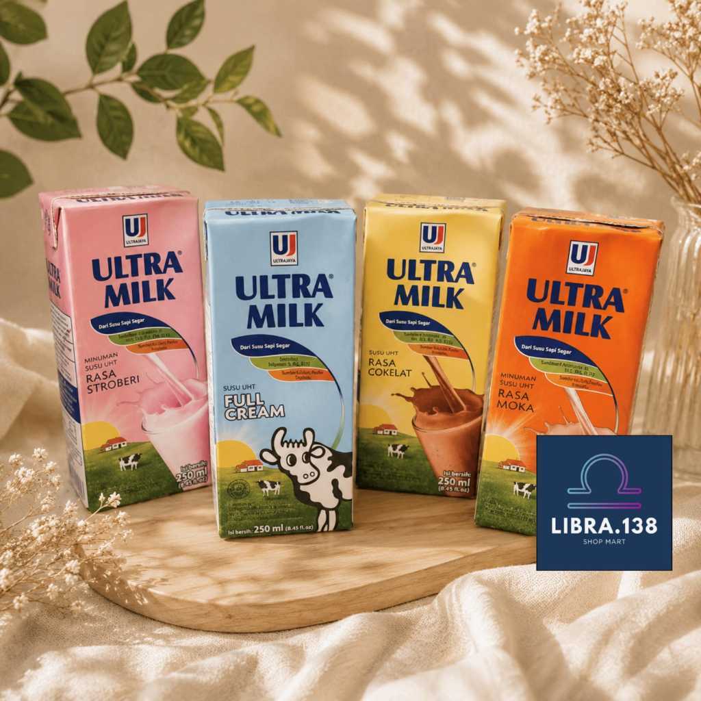 Susu Ultramilk 200ml FullCream Strawberry Chocolate