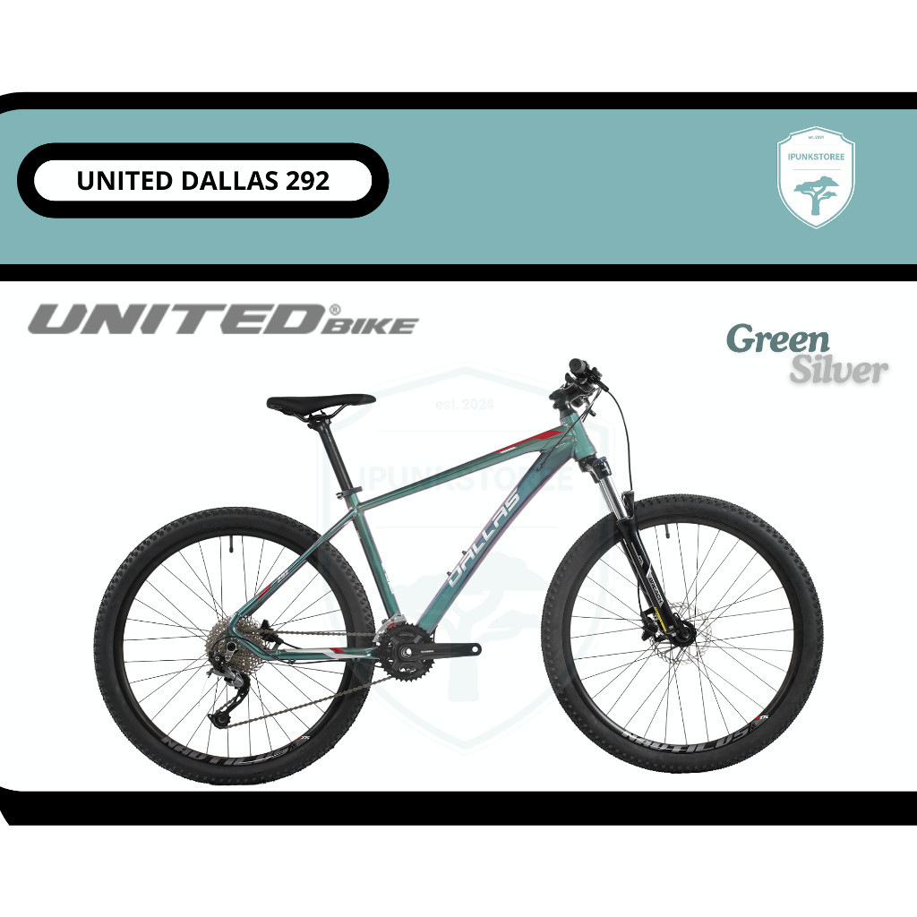 United Dallas 292 Sepeda Gunung MTB Groupset Shimano