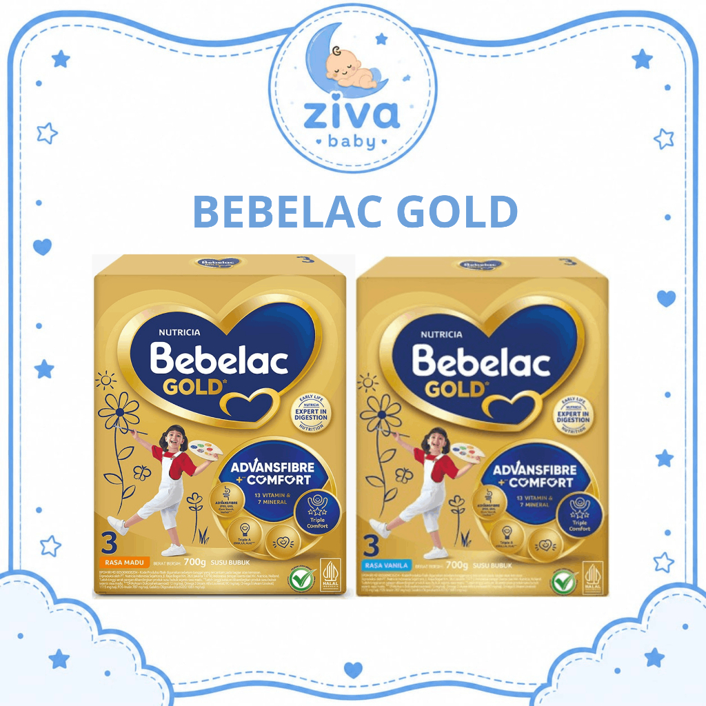 Bebelac Gold 3 Vanila / Madu 360g 700g - Formula Teruji Klinis untuk Pencernaan Nyaman​