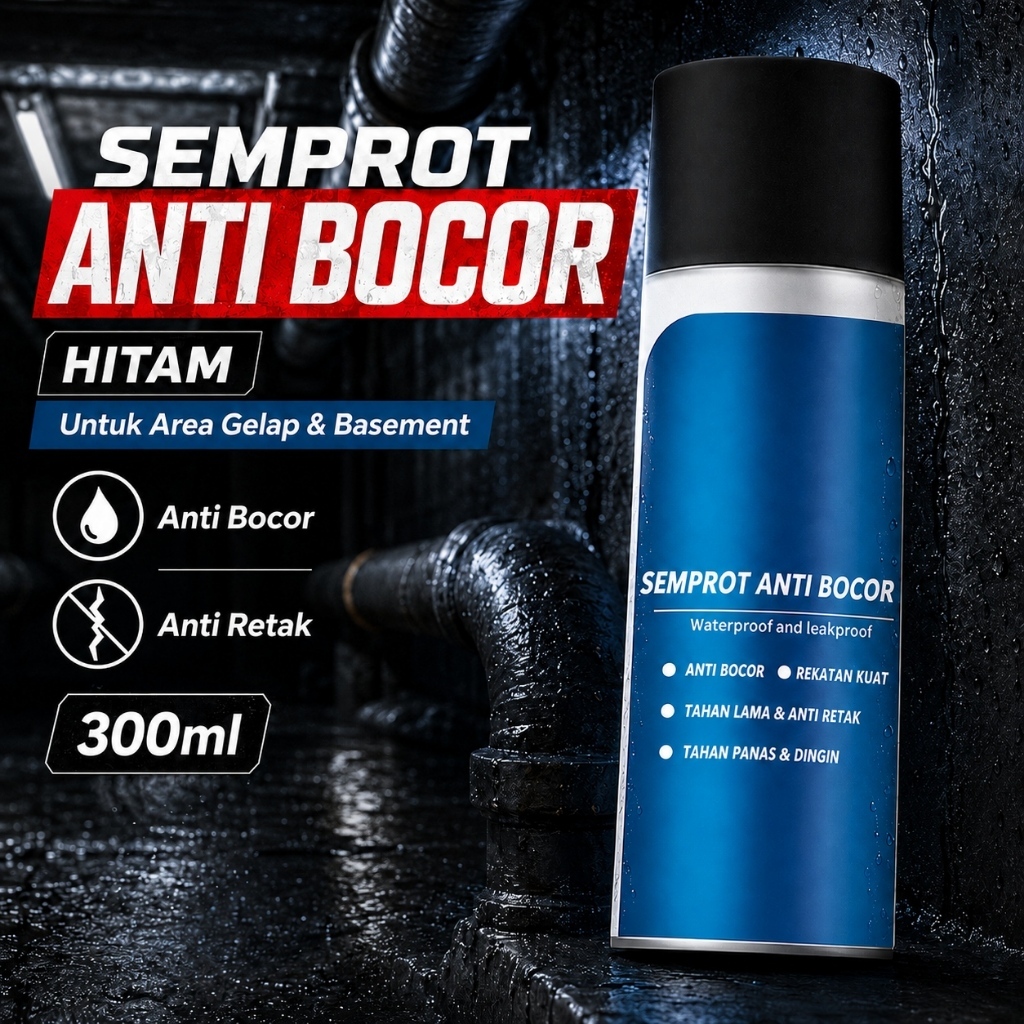 Aqua Spray | Seal And Protect | Cairan Anti Bocor | Rubber Sealant Spray 300ml 
