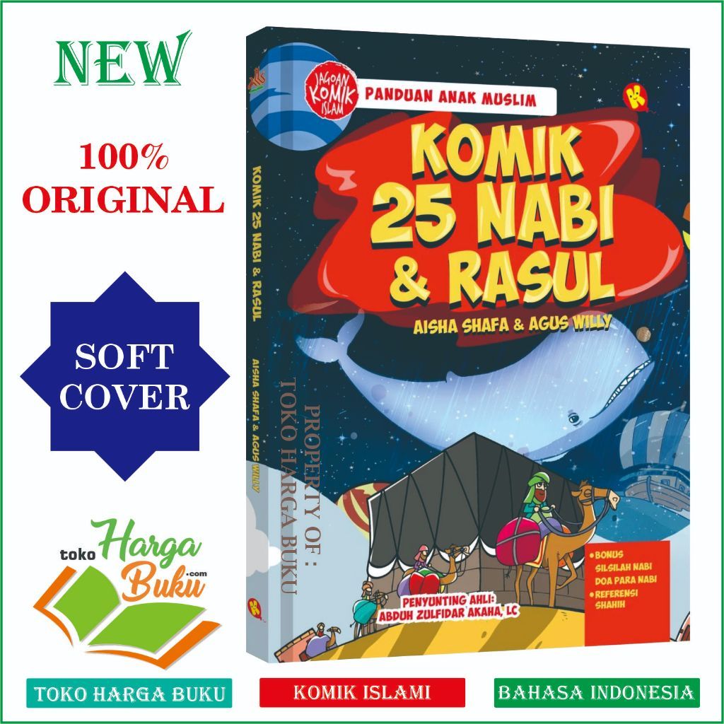 Foto Komik 25 Nabi dan Rasul ORIGINAL Buku Anak Kisah Nabi & Rosul Penerbit Pustaka Al-Kautsar Kids