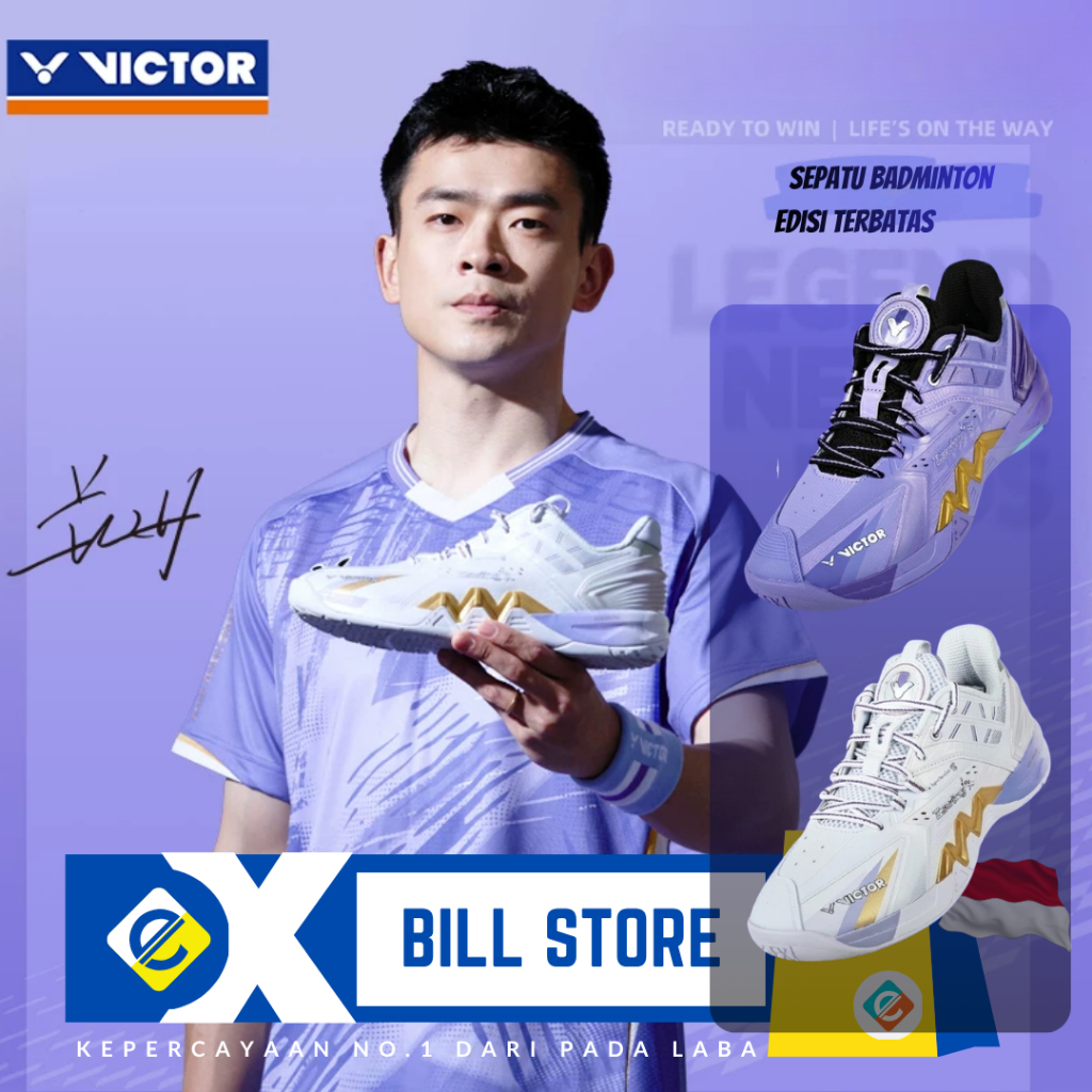 [Exbill] Victor P8500NL Nitrolite Sepatu Badminton Zheng Siwei - Huang Yaqiong Limited Edition Terba