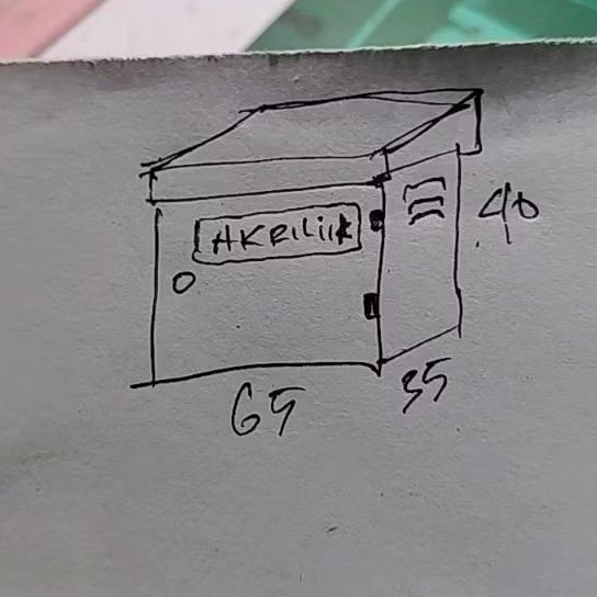 box panel outdoor 65x40x35 1.2mm ventilasi
