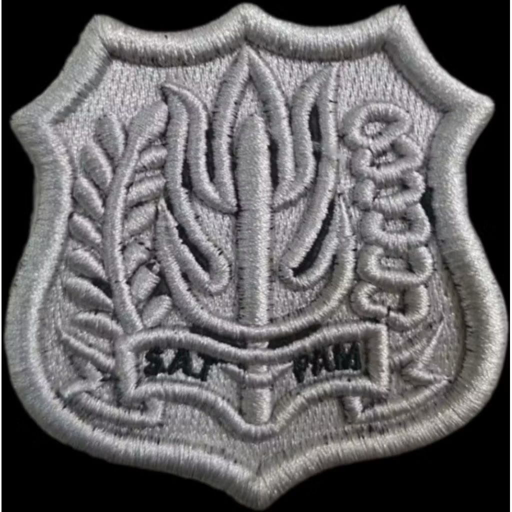 Bordir TIMBUL SATPAM SILVER/SECURITY TIMBUL