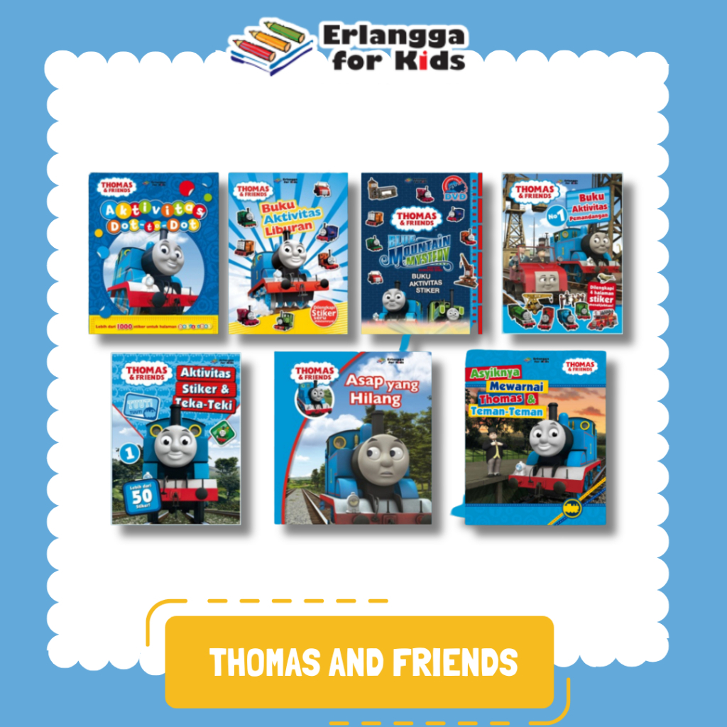 [Erlangga] Buku Aktivitas Anak: Seri Thomas & Friends