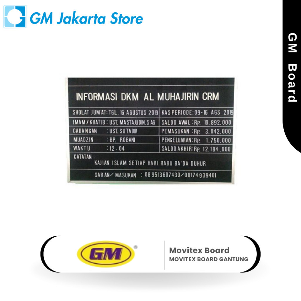MOVITEX BOARD GANTUNG GM