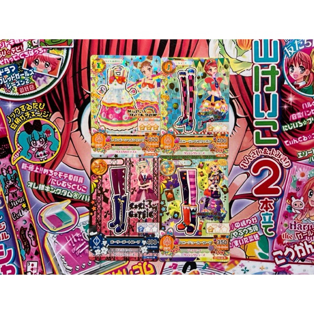 Kartu Aikatsu Otome Arisugawa Kii Saegusa Kaede Ichinose Yurika Todo Loli Gothic Happy Rainbow Magic