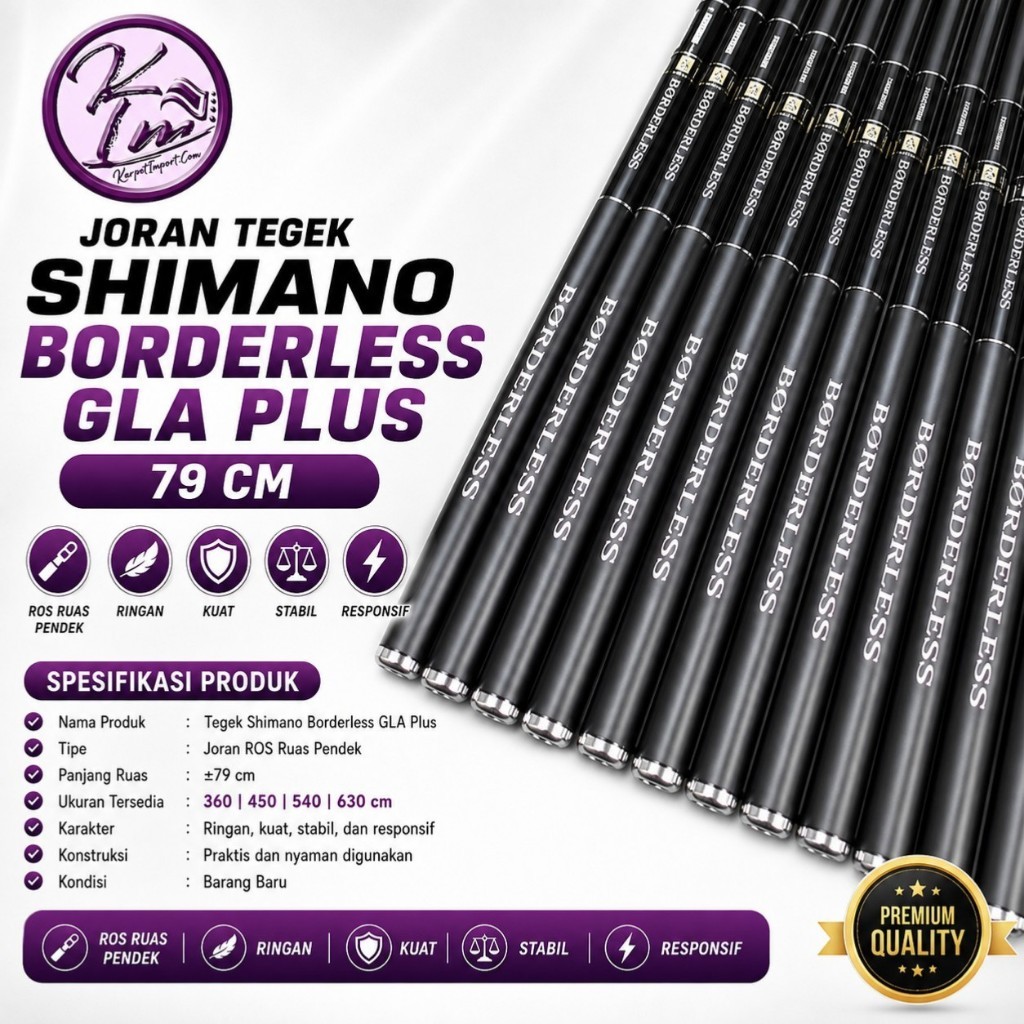 JORAN TEGEK SHIMANO BORDERLESS GLA PLUS ROS 79 CM