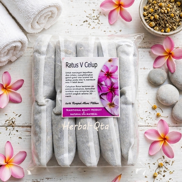 Ratus V Spa Celup | Rempah Ratus Celup | Herbal Perawatan Wanita [ Kemasan isi 10 pcs ]