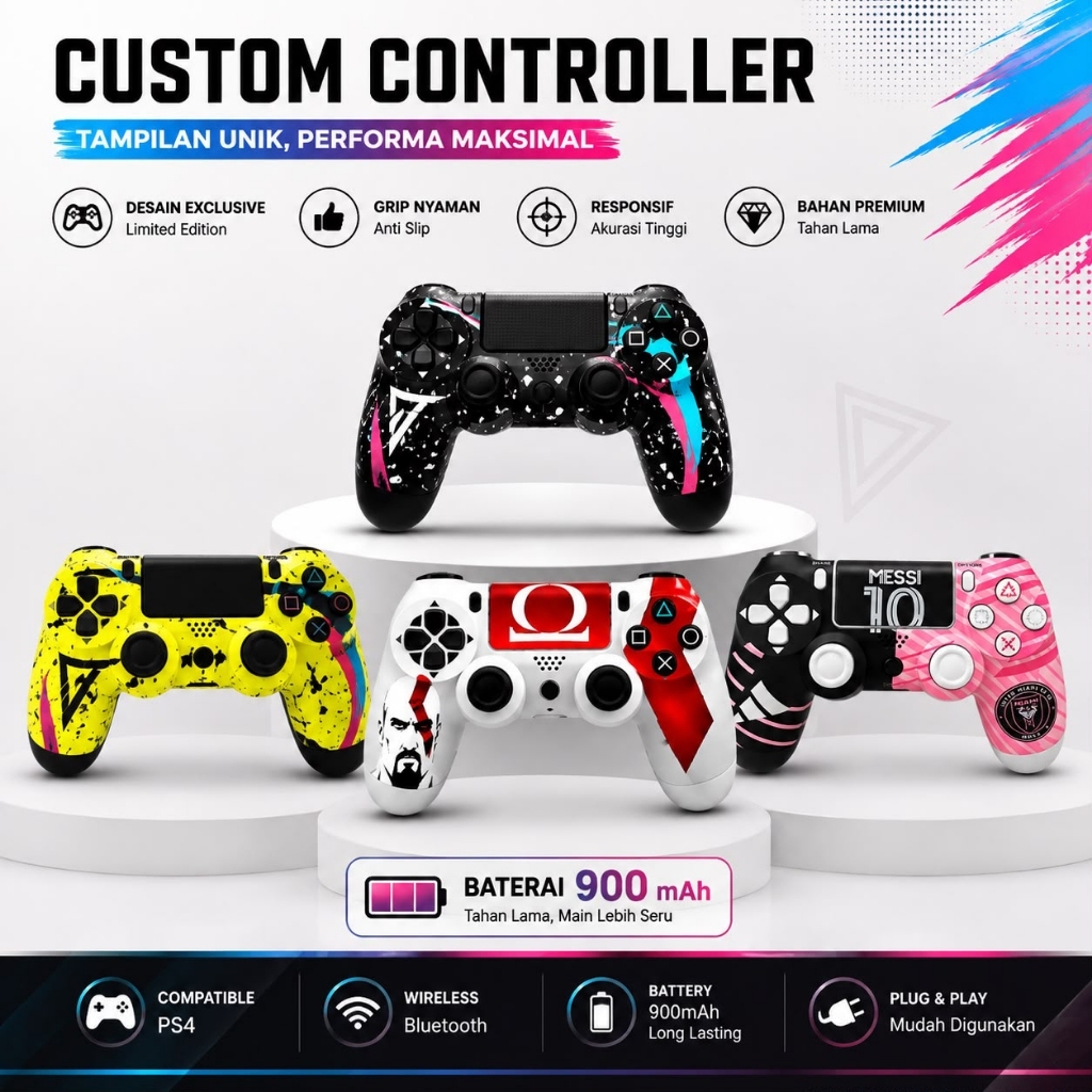 Gamepad Wireless Controller Stick Bluetooth - Tablet - PC - Smart Phone - Android