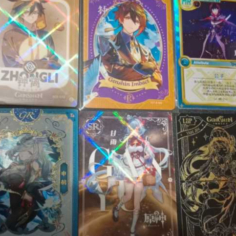 CCG Genshin Impact Kartu Genshin | Li Yue Character | Hu Tao Keqing Zhongli Childe Shenhe Ganyu Yanf